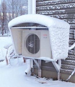 Ductless Outdoor Unit Cover Snow