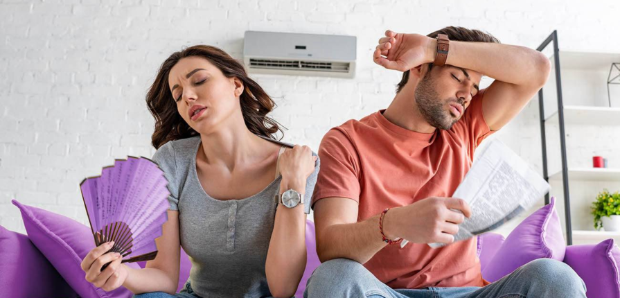 ac producing hot air